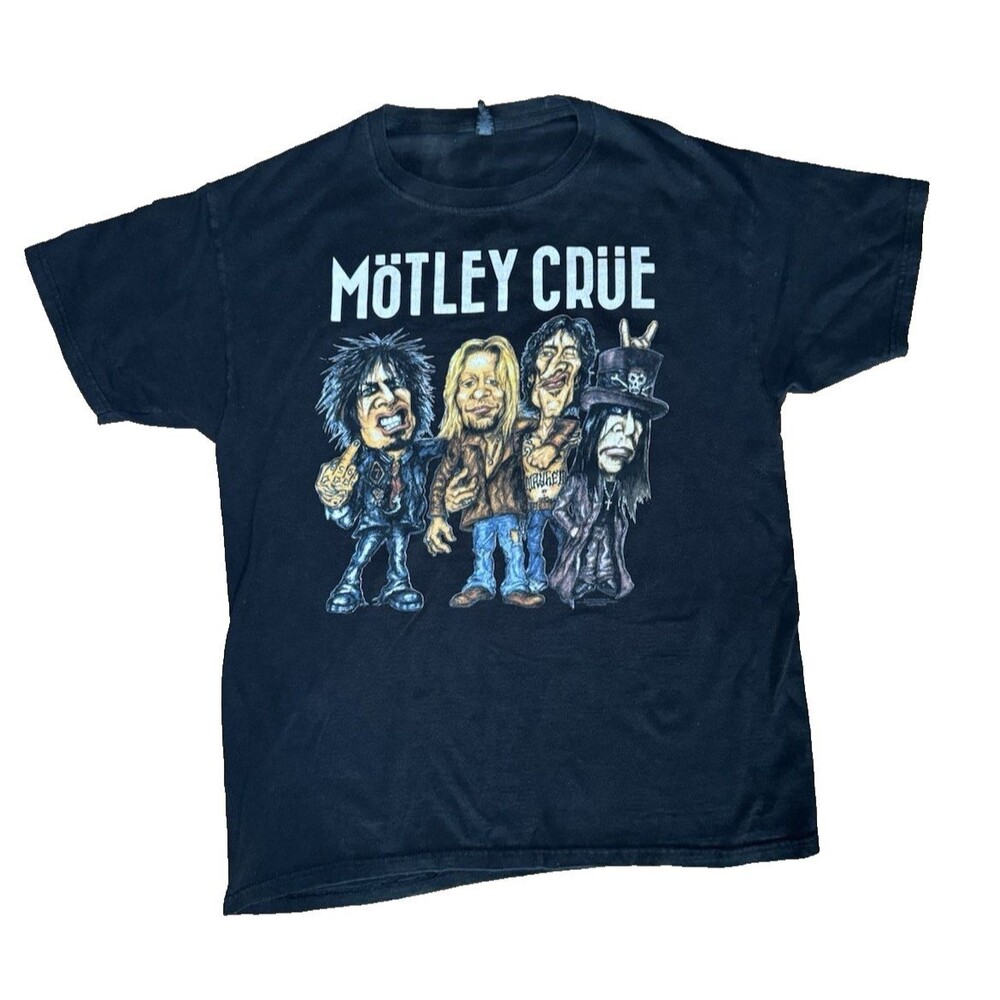 MOTLEY CRUE Hollywood California "#RIP Final Concert Tee 2015 L Shirt